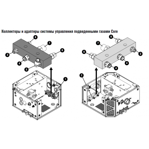 104806 Коллектор: патрубок выпуска газа (без адаптеров)