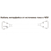 123022 Кабель интерфейса от источника тока к ЧПУ 7,5 м.