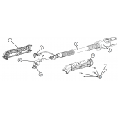 428293 Комплект замены корпуса роботизированного резака Duramax Hyamp 45° Powermax Hypertherm