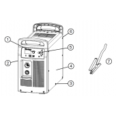428247 Комплект: крышка источника тока Powermax125 CCC с информационными табличками Hypertherm