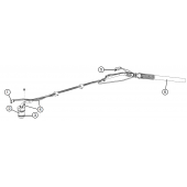 428821 Комплект корпуса удлиненного ручного резака Duramax Hyamp 90° 1,8 м Hypertherm