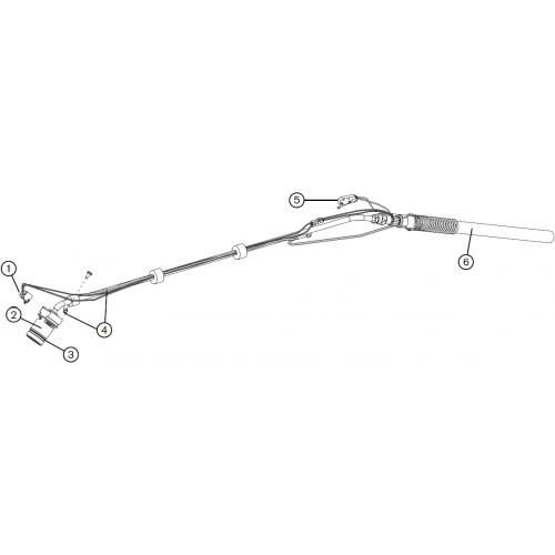 428288 Комплект емкостного датчика удлиненного ручного резака Duramax Hyamp 0,6 м