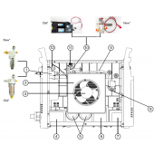 428351 Комплект: воздушный фильтр в сборе для Powermax65/85/105/125 Hypertherm