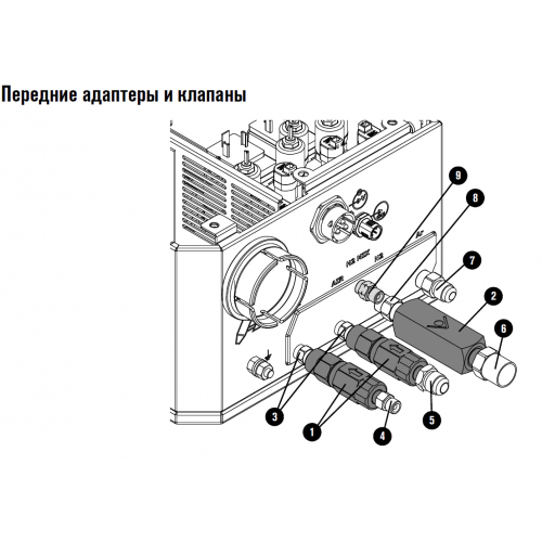 015210 Резьбовой адаптер с резьбовыми герметиками - 1/8 дюйма NPT X LH ‘B’, входящий (выпуск смешивания водорода)-4