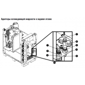 015738 Угловой адаптер: трубка 1/4 дюйма NPT X 1/2 дюйма, накидная гайка 45°