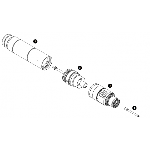 420501 Соединительная муфта резака в сборе: короткая