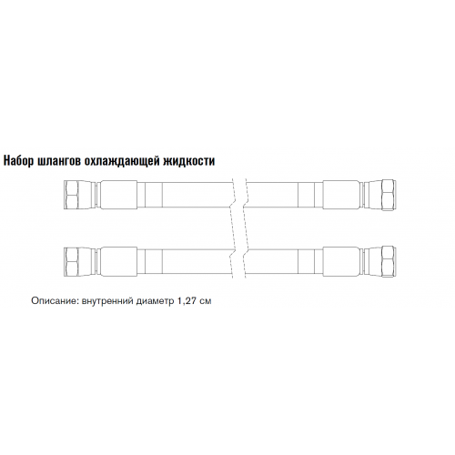 428475 Набор шлангов охлаждающей жидкости 3 м.